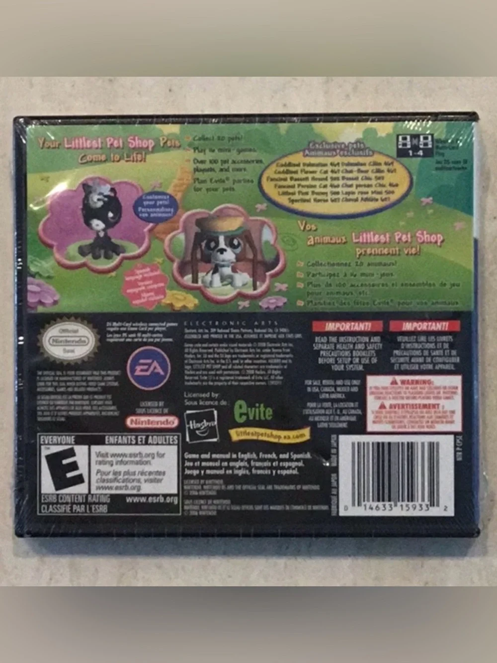 Littlest Pet Shop Garden Jardin Nintendo DS Game Brand New Factory Sealed LPS